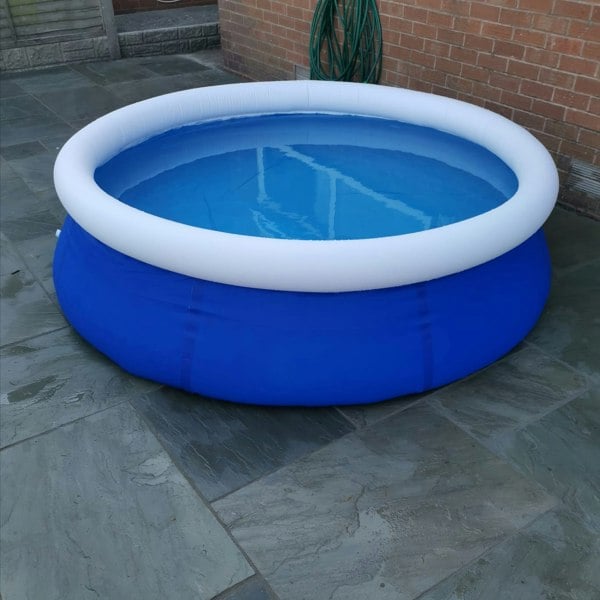 Samuel Alexander 8ft 2.4m Deep Quick Up Garden Family Paddling Pool