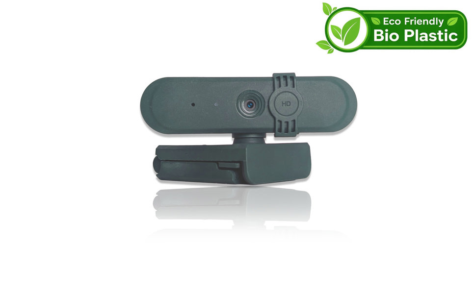 Accuratus BIO CAM900 Webcam - Full HD USB Camera Biodegradable Plant Based Resin Case
