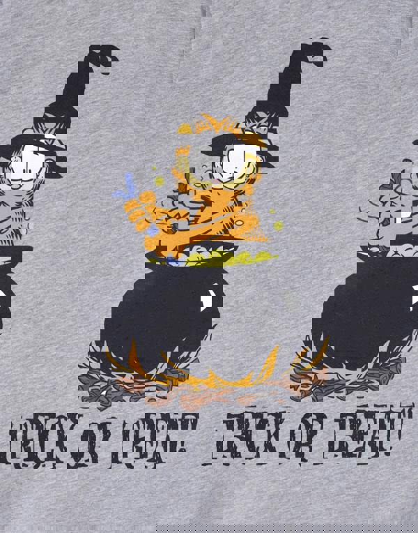 Garfield Unisex Kids Grey Trick Or Treat Short Sleeved T-Shirt