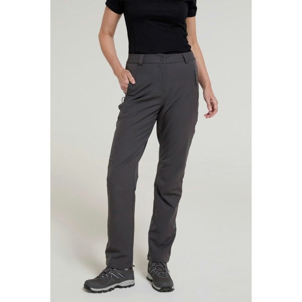 Mountain Warehouse Women's Arctic II Stretch Fleece Lined Regular Trousers - Dark Grey