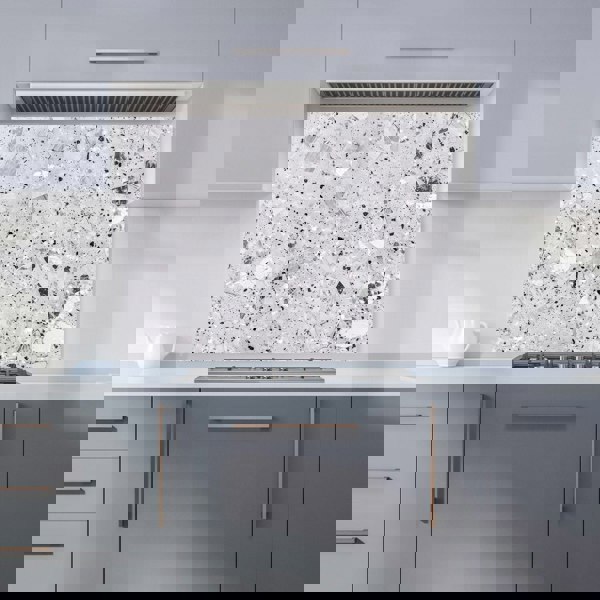 Warren Reed - Designer Silver Grey Quartz Effect Kitchen Splashback