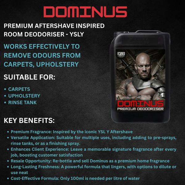 Equip2clean DOMINUS Premium Carpet & Upholstery Deodoriser