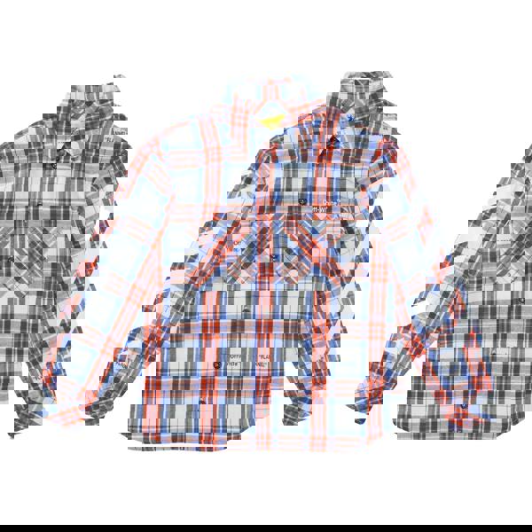 Off-White Off White Kids Helvetica Diagonal Stripe Flannel Shirt - Multicoloured