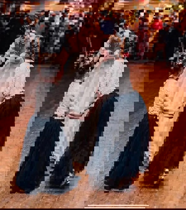 UK Flower Girl Boutique Felicity Couture - Navy Blue