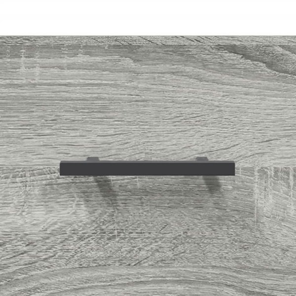 Berkfield Highboard Grey Sonoma 34.5x34x180 cm Engineered Wood