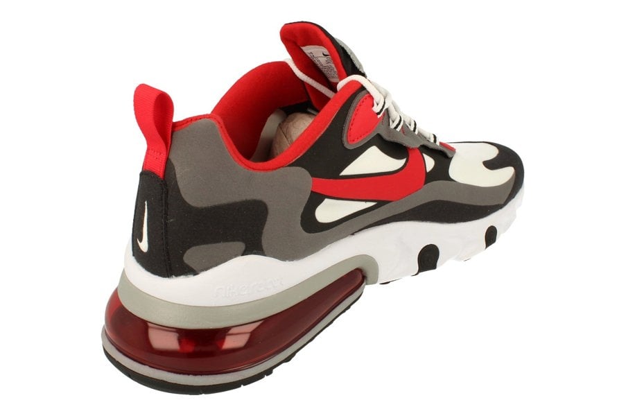 Nike Air Max 270 React Mens Ci3866 002 - Black University Red White 002 - Photo 2