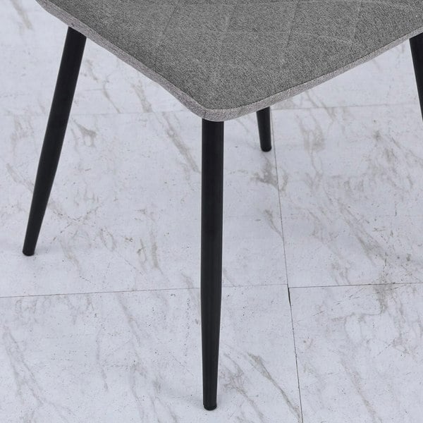 83cm Height Set of 4 Linen Upholstered Comfy Dining Chairs Dining Chairs Living and Home