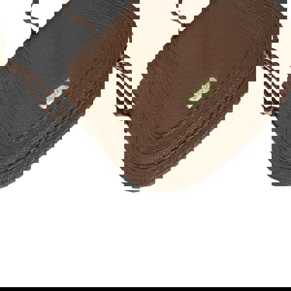 Assots London 'CARMEL' Tan Real Leather Shoulder Crossbody Bag