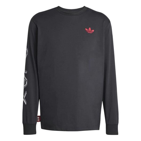 Adidas Mens Ajax Amsterdam Long-Sleeved T-Shirt - Black - 