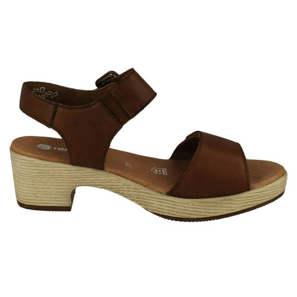 Rieker Ladies Remonte Adjustable Sandals With A 5 cm Block Heel D0N52