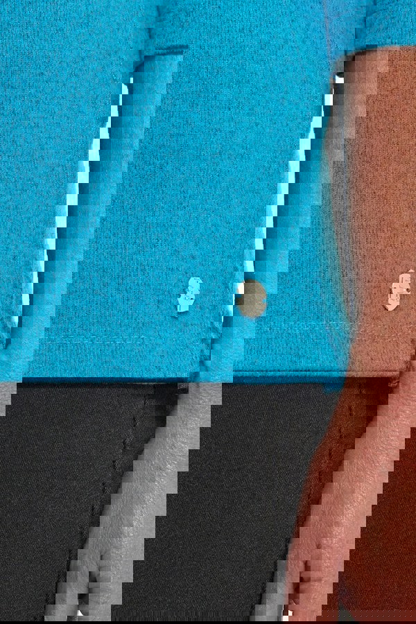 PennyPlain Cowl Neck Top- Aqua