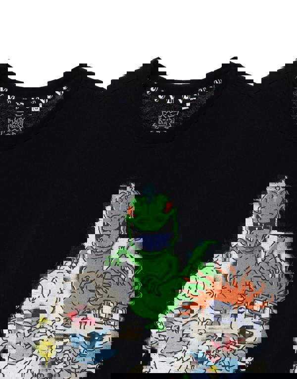 Rugrats Unisex Black Chalky Graphic Short Sleeved T-Shirt