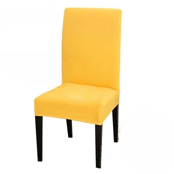 Anyseat Chair Cover Yellow with Anti-Dirt and Waterproof Elastic Material for Dining Room Kitchen Wedding Hotel Banquet Restaurant