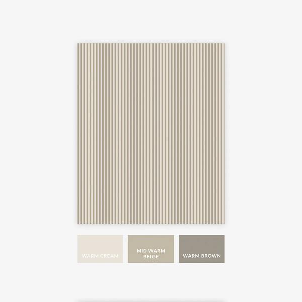 Next Natural Ticking Stripe Wallpaper