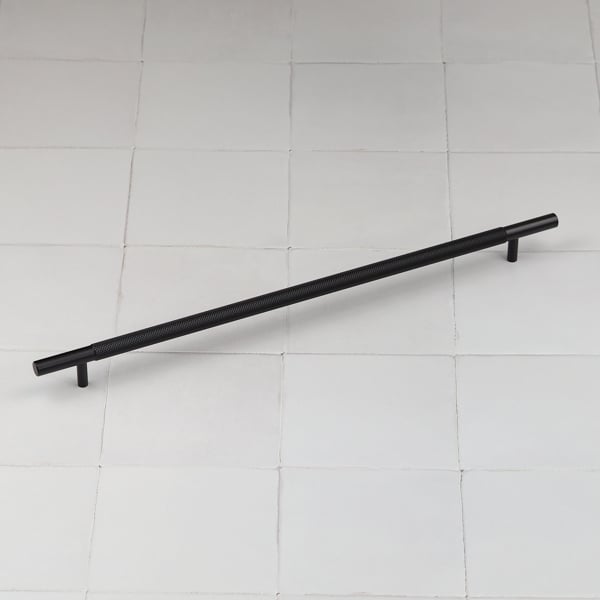 Handle & Home Knurled Matt Black Handles and Knob