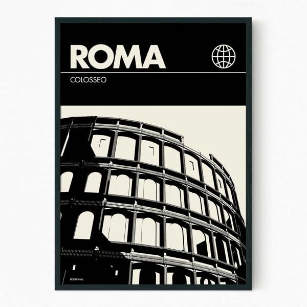 Reign&Hail Rome - Graphic Travel Poster
