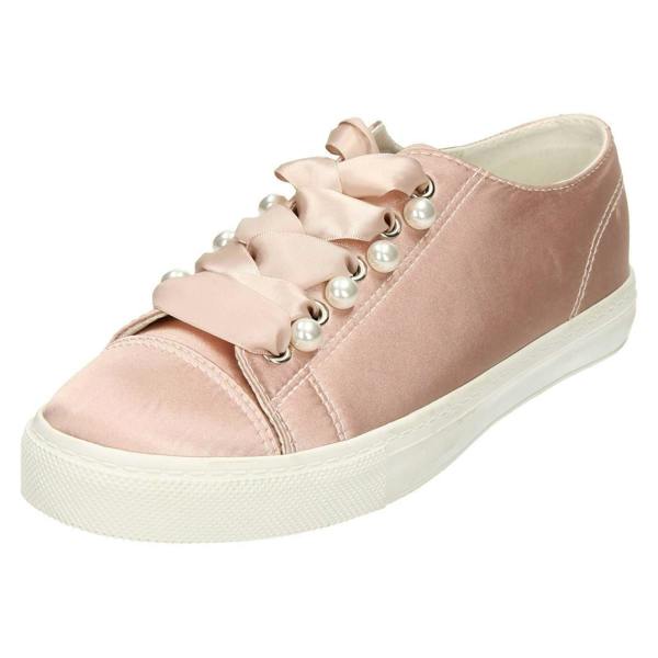 Spot On Ladies Spot On Ribbon Lace Up Pumps