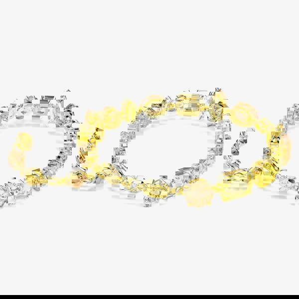 Swarovski Gema Gold Tone Plated Mixed Yellow Crystal Bracelet 5718072