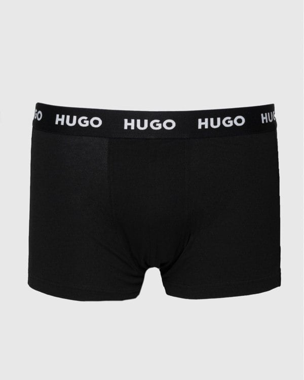HUGO Triple Pack Mens Trunks - Black 001