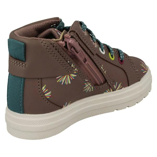 Clarks Girls Clarks Casual Thick Soled Boots Nova Pom