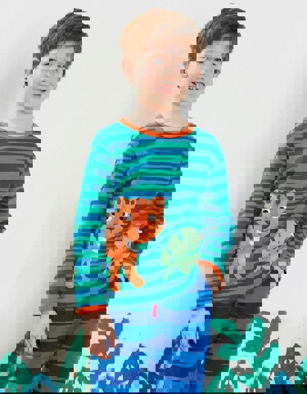 Organic Born Free Tiger Applique T-Shirt - Toby Tiger UK Retail