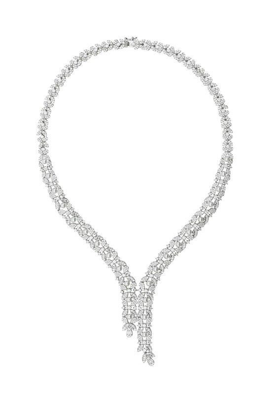Latelita Marchioness Statement Necklace Pearl Silver