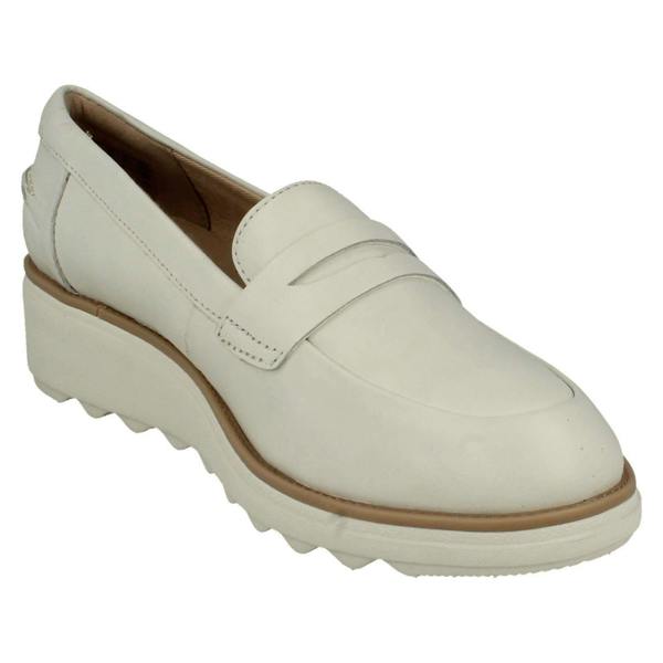 Clarks Ladies Clarks Casual Slip On Wedge Shoes Sharon Ranch