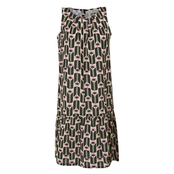 Regatta Womens Orla Kiely Summer Tall Flowers Sleeveless Dress - Black