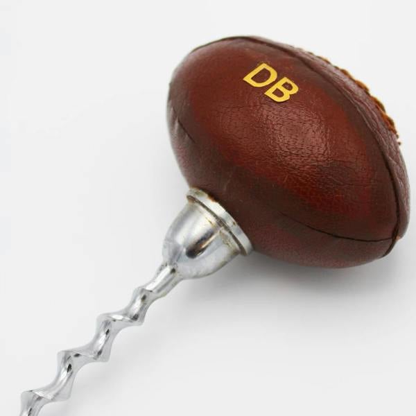 Abode Home & Gifts Personalised Vintage Rugby Ball Corkscrew