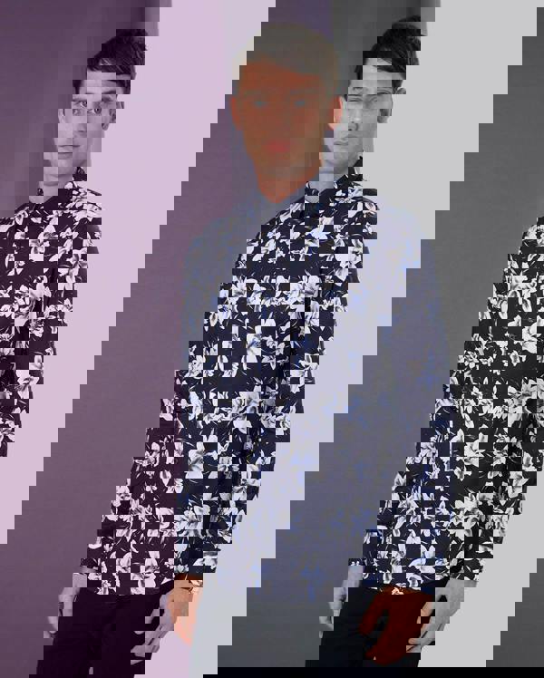 Steel & Jelly Limited Edition Bold Floral Lily Long Sleeve Shirt