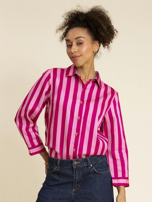 Kite Womens Organic Super Stripe Wimborne Sateen Shirt