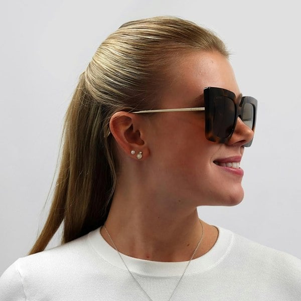 Gucci Sunglasses GG0435S 003 Havana and Gold Brown