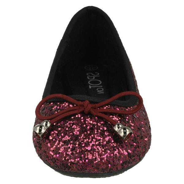 Spot On Girls Spot On Flat Glitter Ballerinas