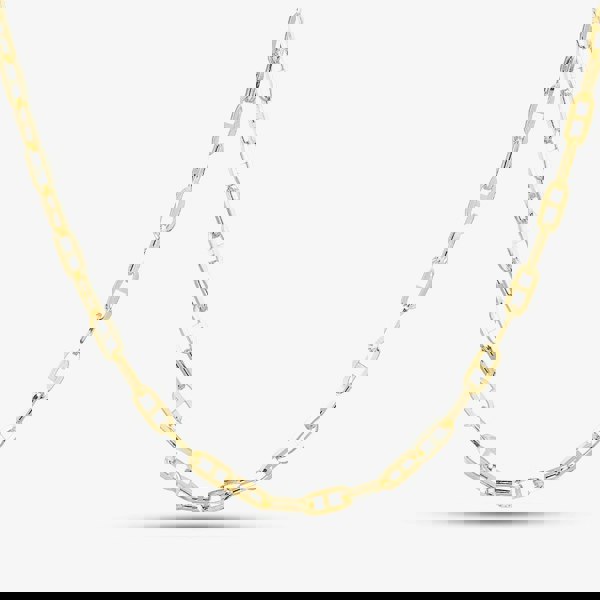 T. H. Baker 9ct Yellow Gold 18 Oval Inch Anchor Chain HPBC-290-9Y-18