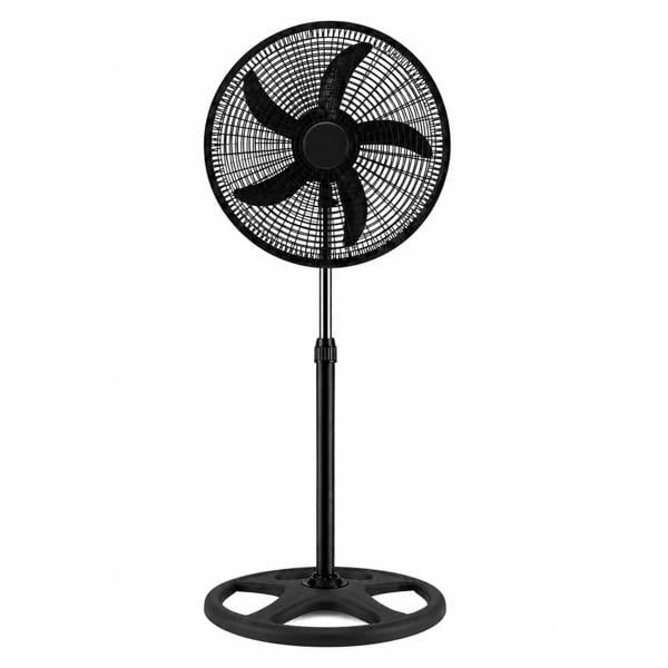 Dyzi 18 Inch 70W Pedestal Fan 3 Speed Oscillating Adjustable Black