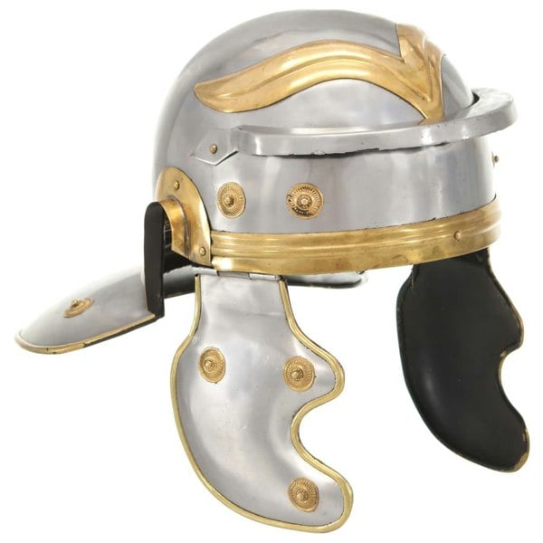 Berkfield Roman Soldier Helmet Antique Replica LARP Silver Steel
