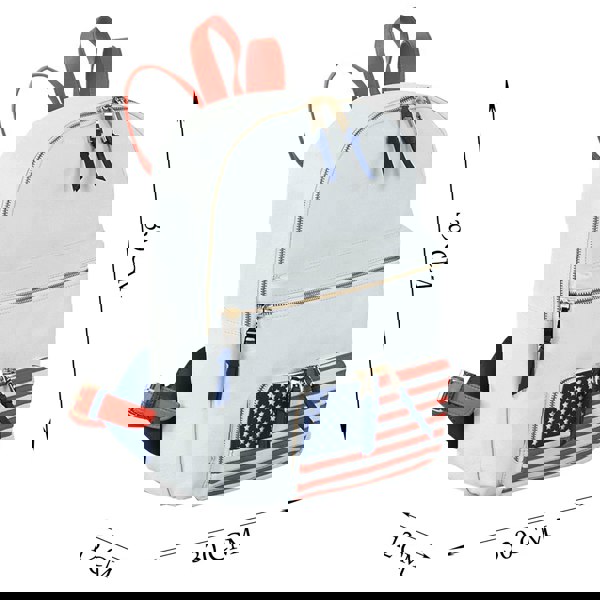 Assots London 'WASHINGTON' White Designer Full Grain Leather Laptop Backpack