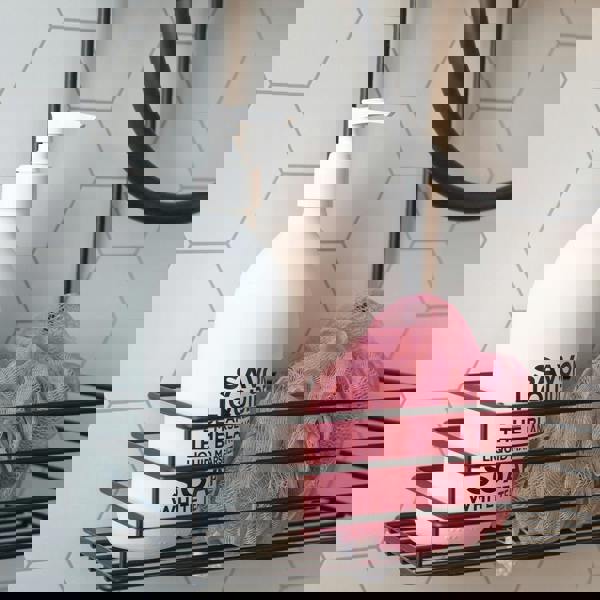 BESLAGSBODEN Matt Black Stainless Steel Shower Basket for Shower Mixer