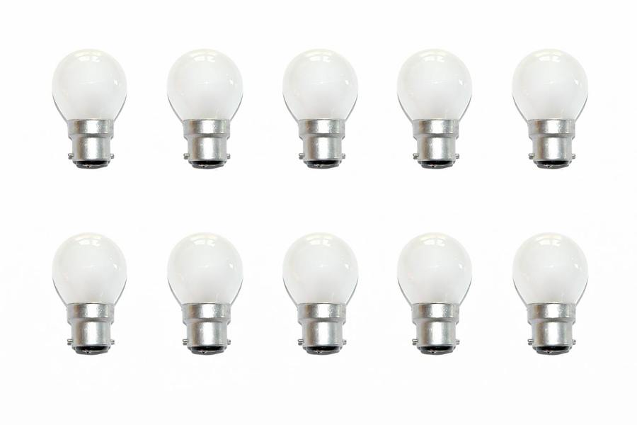Eveready 10 X Eveready 25W BC B22 Opal Golf Light Bulbs