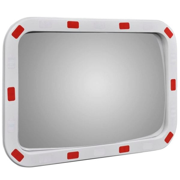 Berkfield Convex Traffic Mirror Rectangle 40 x 60 cm with Reflectors