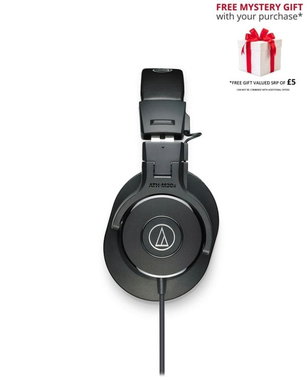 Audio Technica Audio-Technica ATH-M30X Professional Monitor Headphone - Free Gift RRP £5!