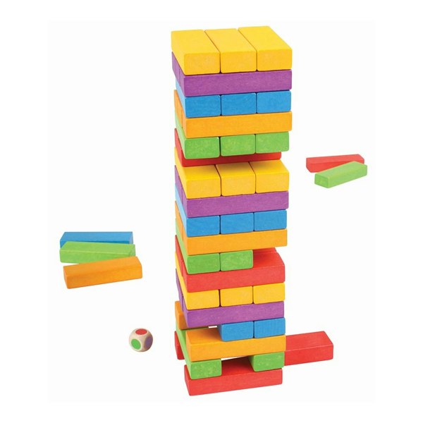 Bigjigs Toys Wooden Stacking Tower Game