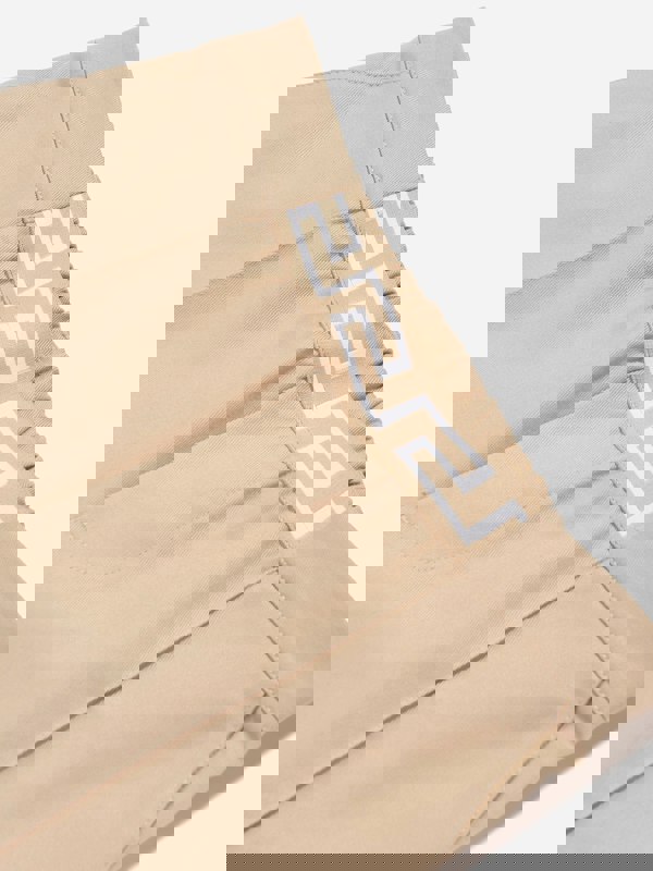 Versace Boys Gabardine Shorts in Beige