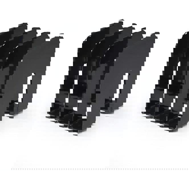 Durable TREND Magazine Stand Desk File Holder Book Organiser | 2 Pack | Black