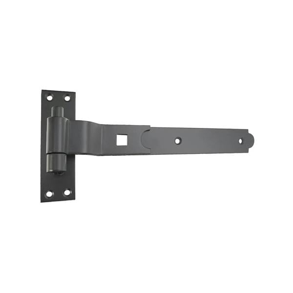 Hook and Band Hinge - Cranked - Black