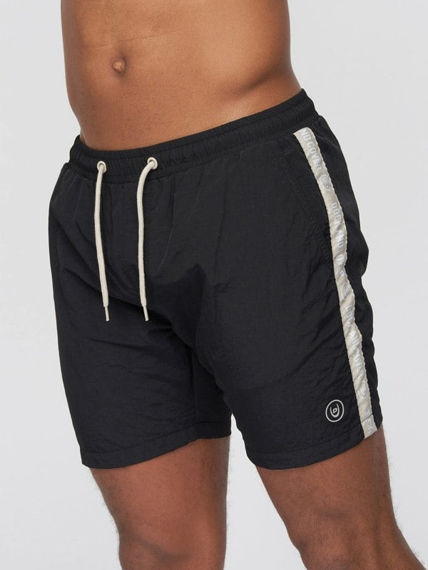 Duck and Cover Gathport Swim Shorts Black