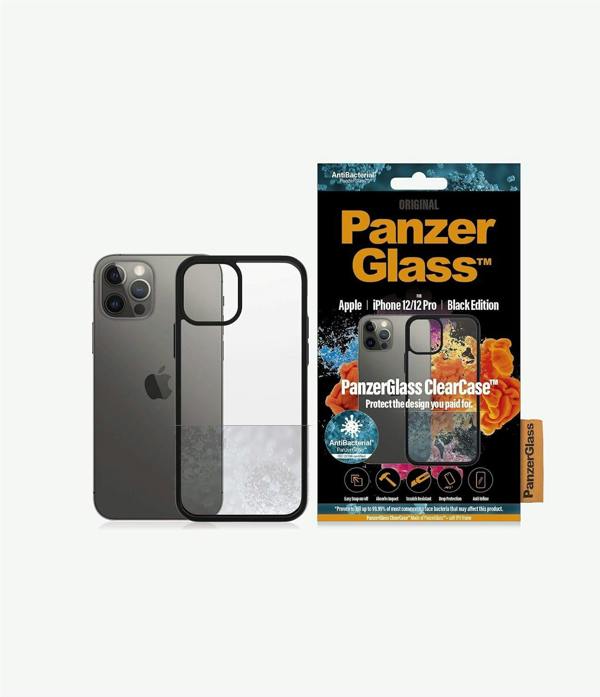 PanzerGlass Panzer Glass Clear Protective Case for iPhone 12/12 Pro 6.1" Black Edition - 0252