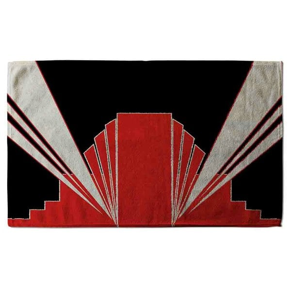 Benjamin Tate Design Art Deco Building (Bath Towel)