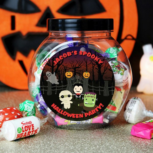 Personalised Memento Company Personalised Halloween Characters Sweet Jar