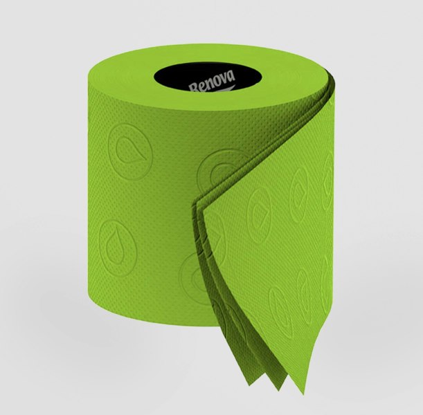 Renova Lime Green Toilet Paper. Colourful Loo Rolls That Don’t Blend In